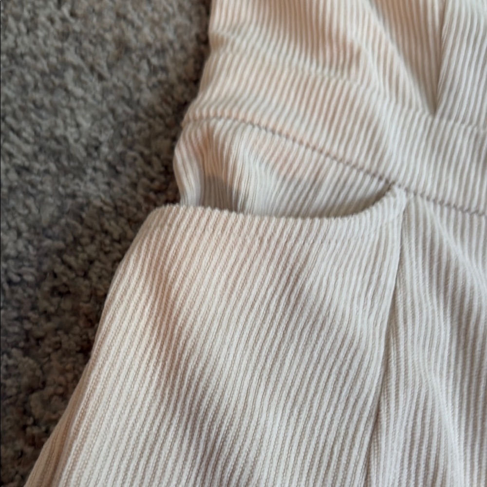 Lulu's Cream A-Line Mini Dress with Notched Collar - Picture 4 of 5